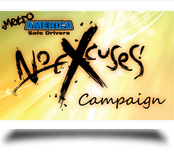 No excuse campaign logo